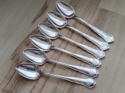 POSREBRZANE ŁYŻECZKI DO KAWY FILIŻANKI FINLANDIA MONOGRAM