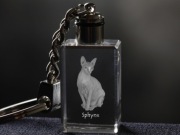 Sphynx  brelok sześcienny Świecący