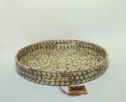 DEKORACYJNA - OKRĄGŁA TACA - 40CM * CUDO