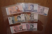 Kambodża zestaw banknotów 7 sztuki stan 1