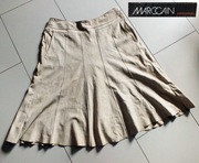 Marc Cain spódnica z zamszowej skórki r.40