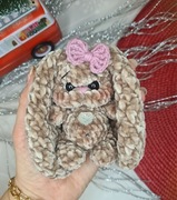 Króliczek Breloczek Zawieszka Na Szydełku Do samochodu Na Plecak Ozdoby 