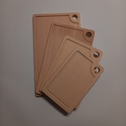 Deska do krojenia z rowkiem i otworem komplet 4sztuki 