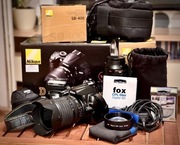 Aparat Nikon D5000 z obiektywami Nikkor 18-105 i 55-200 + filtry