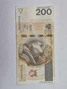 banknot 200zł radar, przedostatnia 6stka pogrubiona 