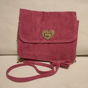 Śliczna dziewczęca torebka na ramię w kolorze fuksji