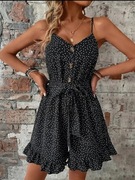 Czarny kombinezon na ramiączka rozmiar L 