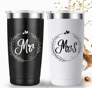 Nowy zestaw Kubków termicznych Mąż I Żona Nowość prezent