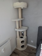 Drapak dla kota - narożny - wysoki 194 cm 
