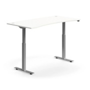Biurko z elektr. regulacją wysokości FLEXUS wcięciem,1600x800 mm uzyw. rok