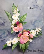 Kompozycja nagrobna, na cmentarz, zestaw, kompozycja kwiatowa, wiązanka