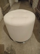 Pufa eko skóra 40/40 biała 