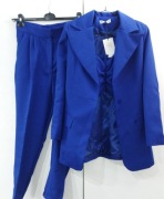 Elegancki 3 częściowy komplet damski garnitur marynarka spodnie top S nowy