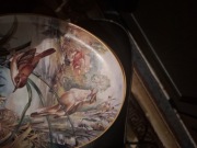 4 talerze do wieszania porcelanowe komplet ptaki opis jak na zdjęciu