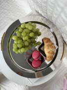 Zepter taca 18/10 Inox z uchwytami pokrytymi 24-karatowym złotem