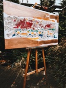 „ZŁOTOŚĆ” OBRAZ UNIKAT RĘCZNIE MALOWANY 