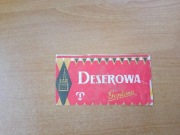 Goplana Deserowa lata 60 czekolada puste opakowanie okładka