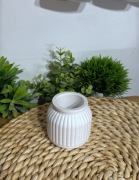 Osłonka pojemnik – baza do świec, gips ceramiczny