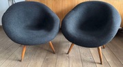 Dwa fotele - design lata 50, vintage, Czechosłowacja - do renowacji