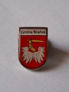 Herb gmina Brańsk przypinka pin odznaka wpinka