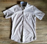 Lancerto _ biała koszula _ krótki rękaw _ S _ slim