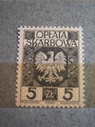 znaczek skarbowy znak opłata skarbowa 5 zł złotych PRL