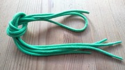 Sznurowadła okrągłe średnie długości 75 cm kolor zielony