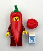 Lego Minifigurka Papryczka Chili Costume Fan col22-2 seria 22 (71032)
