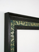 Unikalna, nowa duża rama dębowa na obraz, sgraffito i złocenie