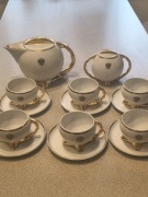 Serwis Kawowy Ćmielów "Kula złota" personalizowany, Orzeł Polski 6os.