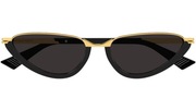 Bottega Veneta BV1346S 001 BLACK / GOLD 56mm okulary przeciwsłoneczne