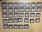 33 karty CF compact flash o pojemności 2 GB - przetestowane i sprawne! 