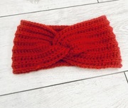 opaska na głowe uszy ciepla wełniana