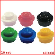 LEGO 4073 PŁYTKA 1x1 okrągła biały czarny czerwony niebieski zielony żółty