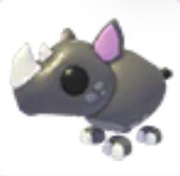 2x Black Rhino - Adopt Me Roblox