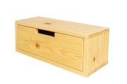 szafka nocna wisząca z drzwiczkami loft retro lite drewno