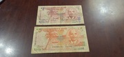 ZESTAW 2 BANKNOTÓW MALAWI 1 i 5 KWACHA