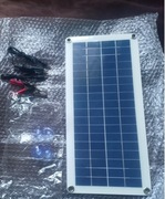 Panel solarny, fotowoltaiczny USB 20W, przenośny zestaw do ładowania