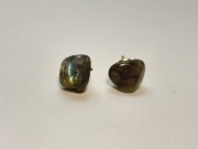 Kolczyki z labradorytem | ręcznie robione chabryistokrotki 