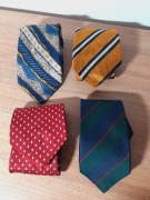 Krawaty z lat 70/80 zestaw 4szt