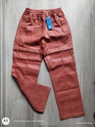 Spodnie /szorty odpinane nogawki,eko skóra Adidas 