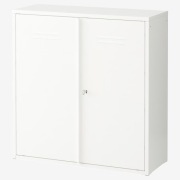 Szafka z drzwiami IVAR, biały, 80x83 cm
