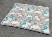 Kołderka obciążeniowa jednorożce 100x70 cm 1-1,5 kg