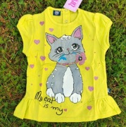 ŻAREK śliczna bluzeczka z cienkiej,przewiewnej bawełny,Kotek,98