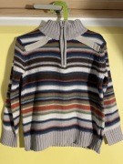 Sweter w paski rozsuwany 122