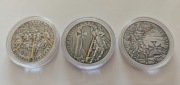 Husaria 3 pierwsze monety 1oz antyk zlocenie ,bez pudelek!
