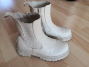 Buty zimowe roz.33 dziewczęce beżowe 
