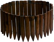 Drewniany płot z naturalnego drewna świerkowego