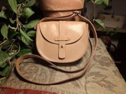 Fat Face FatFace brytyjska skórzana torebka na ramię crossbody bag