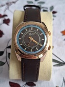 Poljot 18jewels sygnał alarm budzik pozłacany vintage zegarek